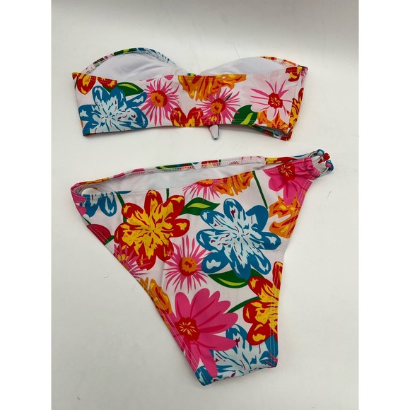 New 2 Piece Tropical Print Bikini in Sz Small - Picture 6 of 8